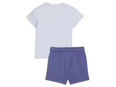 Blåviolet børnesæt med t-shirt og shorts fra Puma 686285 47 cool weather